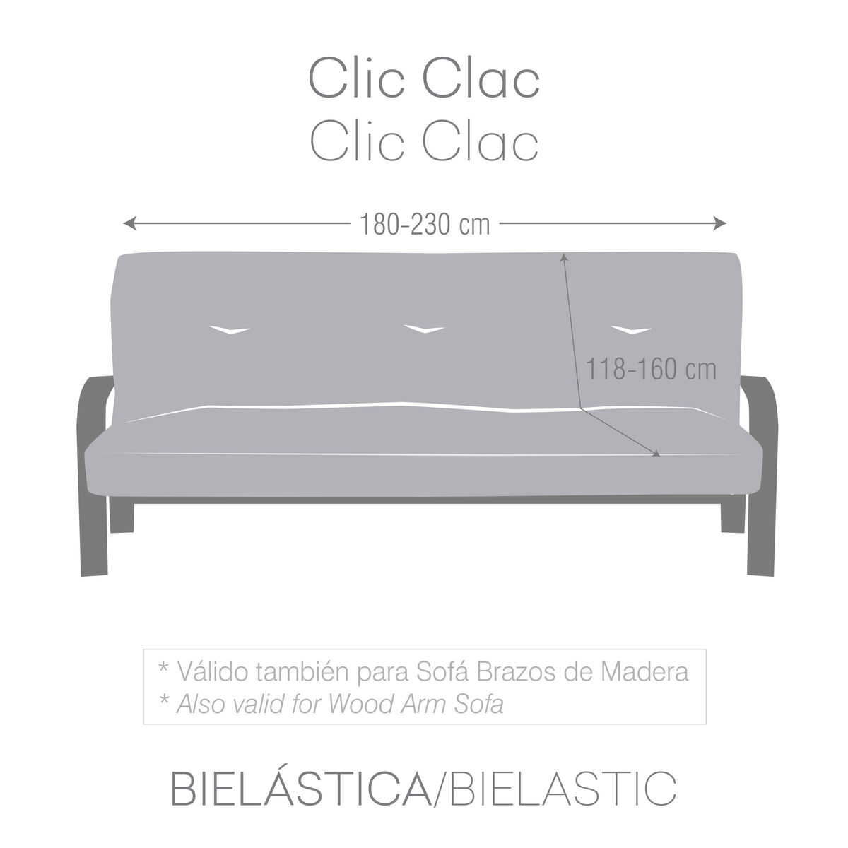 Housse de canapé Eysa JAZ Beige 160 x 100 x 230 cm